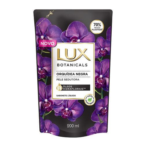 Sabonete Lux Botanicals Orquidea Negra Refil 200ml