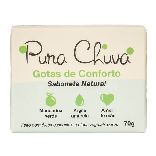 Sabonete Natural Gotas de Conforto 70g – Pura Chuva