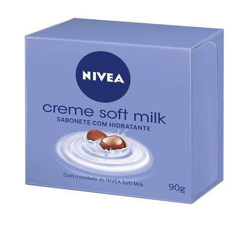 Sabonete Nivea Creme Soft Milk Barra 90g