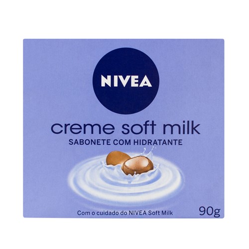 Sabonete Nivea Creme Soft Milk com 90g