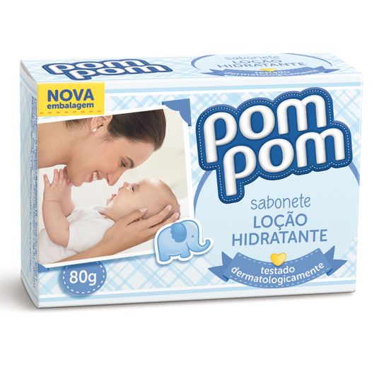Sabonete Pompom Loção Hidratante Infantil 80g