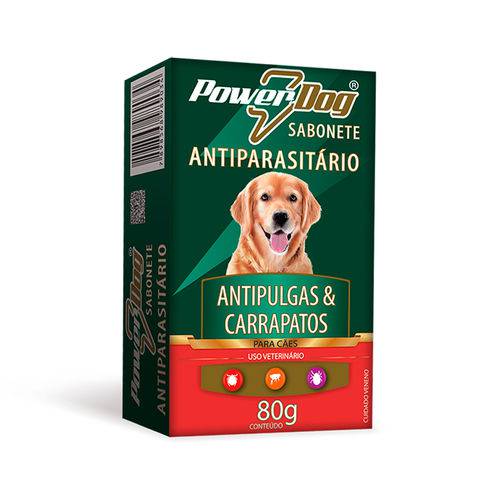 Sabonete Powerdog Antiparasitario 80g