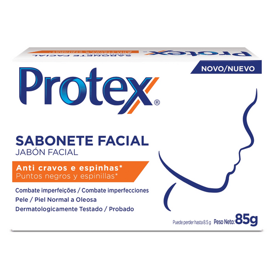 Sabonete Protex Facial Anti Cravos e Espinhas 85g