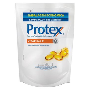 Refil de Sabonete Líquido Corporal Protex Vitamina e 200ml