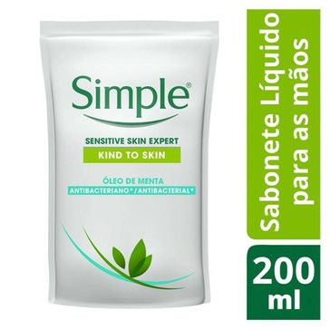 Sabonete Líquido Simple Antibacterial Refil 200ml