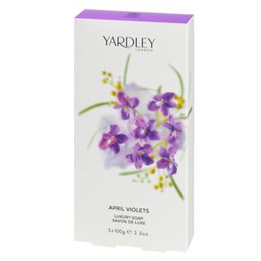 Sabonete Yardley April Violets em Barra (3 Unidades) 3x100g