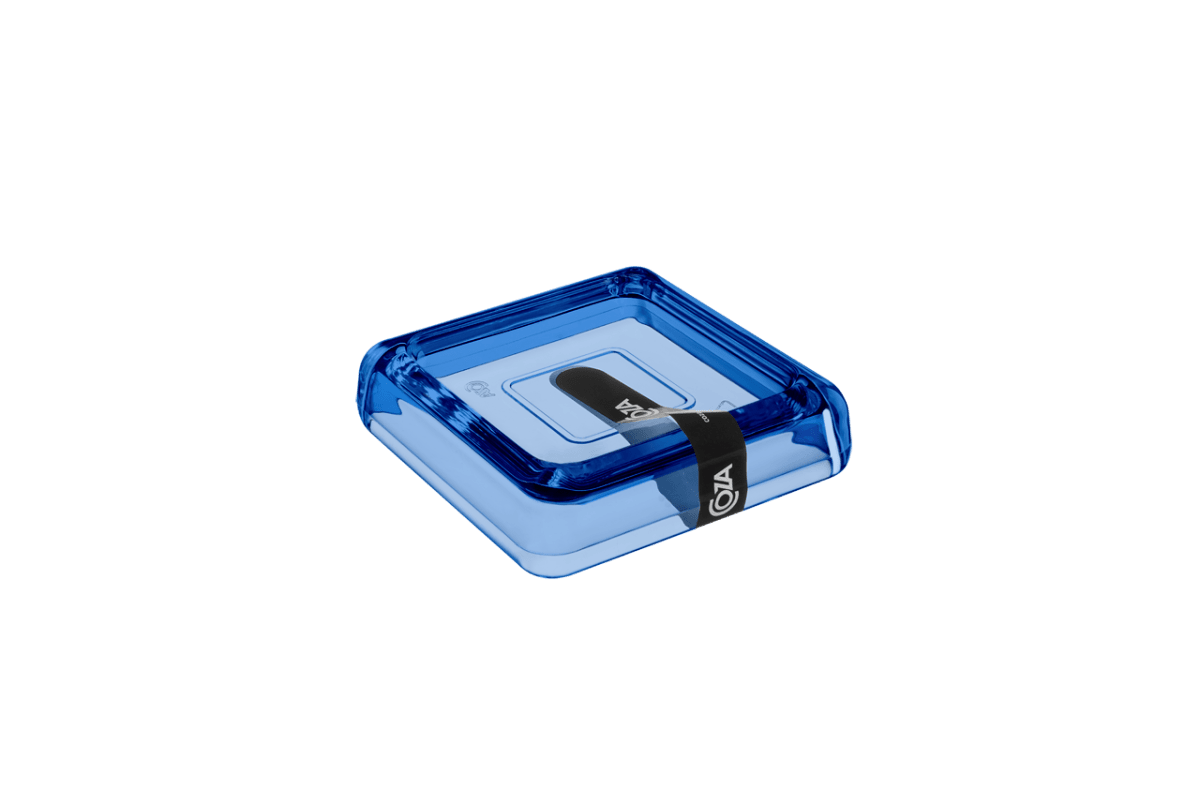 Saboneteira - Cube 10 X 10 X 2,5 Cm Azul Coza