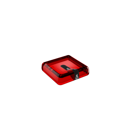 Saboneteira - Cube 10 X 10 X 2,5 Cm Vermelho Transparente Coza
