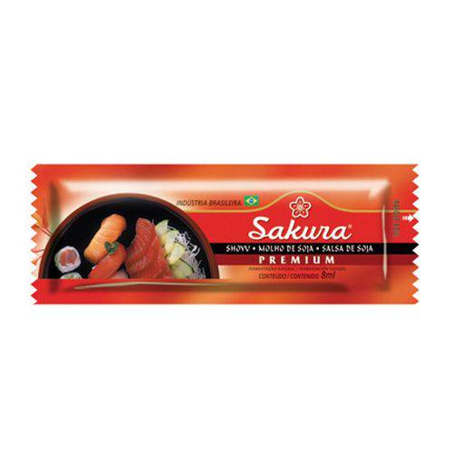 Sachê de Molho de Soja Shoyu Premium - Sakura 300 Unidades 8ml