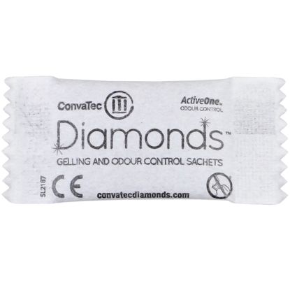 Sachês Gelificantes Convatec Diamonds Controle de Odor com 10un.