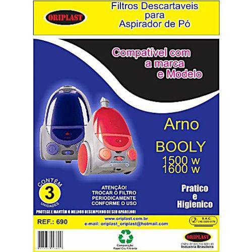 Saco Compatível Arno Booly 1500 / 1600 -kit C/2pcts(6unids)