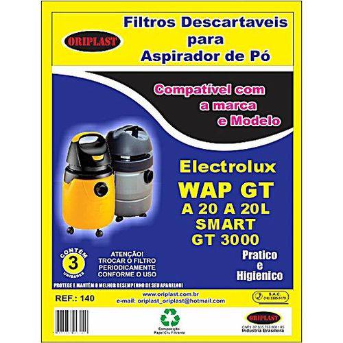 Saco Compatível Electrolux A20/gt/ Wap -kit C/2pcts(6unids)