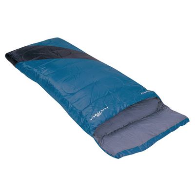 Saco de Dormir NTK do Tipo Envelope de Temperaturas 4°C à 10°C com Bolsa de Transporte e Descanso de Cabeça Liberty Preto e Azul