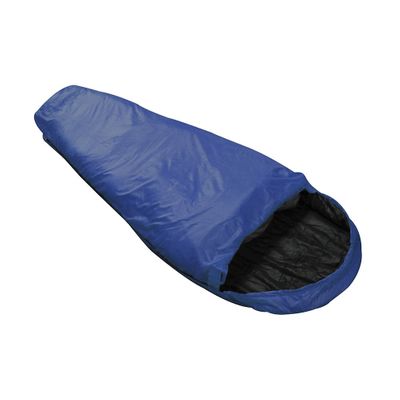 Saco de Dormir NTK do Tipo Sarcófago Ultracompacto de Temperaturas 5°C à 8°C Super Leve e Compacto com Capuz Micron X-Lite Azul e Preto