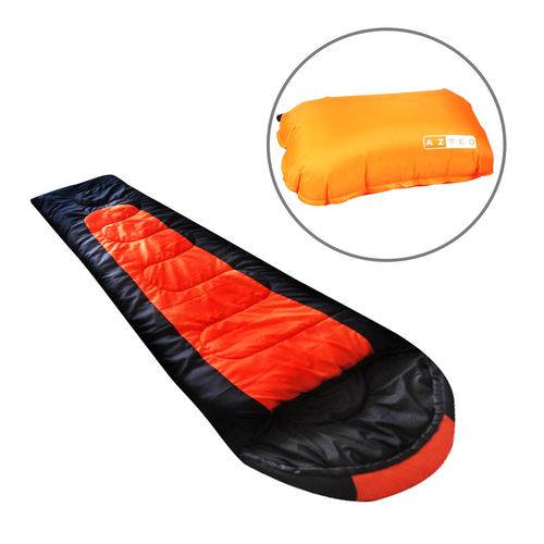 Saco de Dormir Térmico Até -5°c Echolife Cocoon com Travesseiro Inflável Azteq Looper
