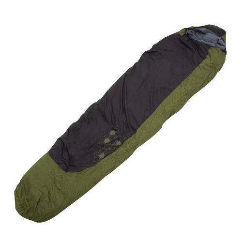 Saco de Dormir Verde com Preto Super Pluma Gelo - Trilhas e Rumos