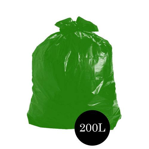 Saco de Lixo Comum Verde 200LTS Pct C/100 Un
