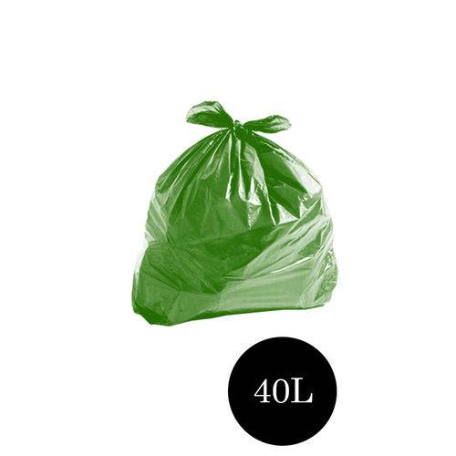 Saco de Lixo Comum Verde 40LTS Pct C/100 Un