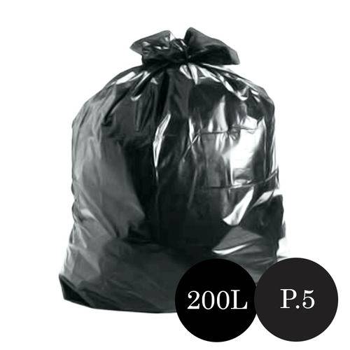 Saco de Lixo Preto P.5 200LTS Pct C/100 Un