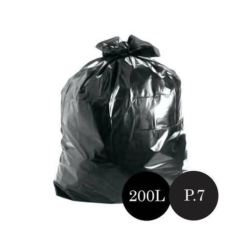 Saco de Lixo Preto P.7 200lts Pct C/100 Un