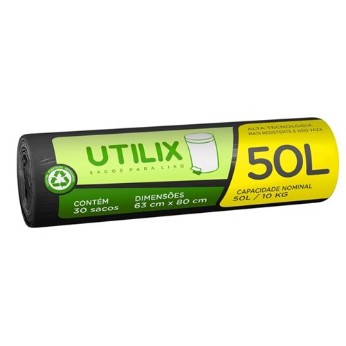 Saco Lixo Utilix Rl 50l