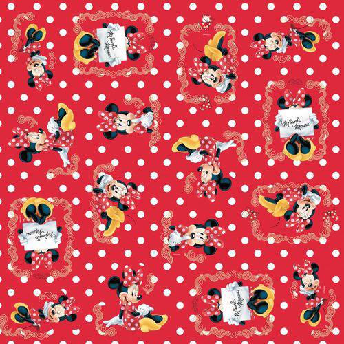 Saco P/Presente Minnie Disney Vermelho 20X29Cm C/40 Un.