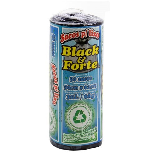 Saco para Lixo Black/Fort Reciclado 30l