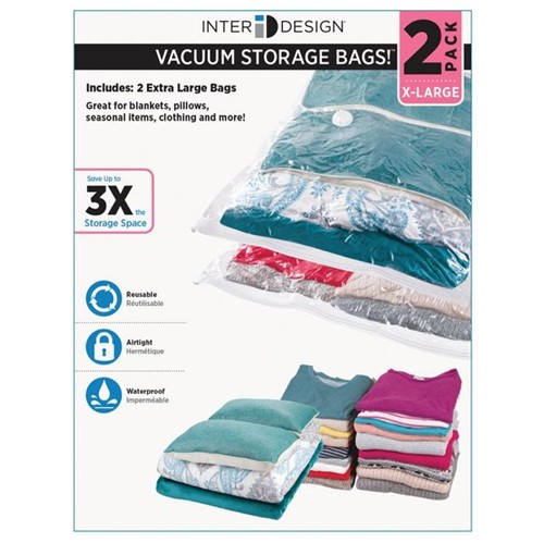 Saco Vacuum Bag Extra Large InterDesign 2 Peças - 28381