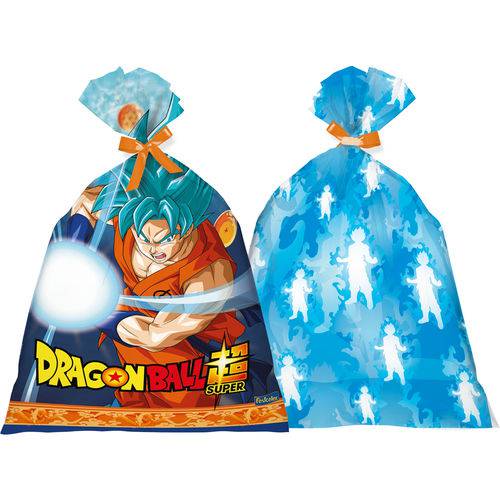 Sacola Plástica Dragon Ball C/8 Unidades Festcolor