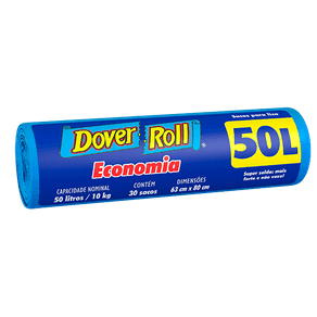 Sacos para Lixo Dover Roll Economia 50l C/ 30 Sacos