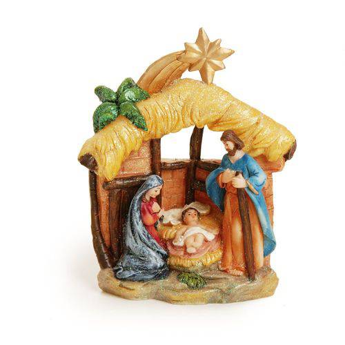 Sagrada Família Decoração Natal de Resina 12cm