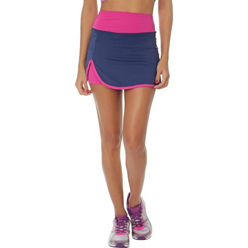 Saia-Short Esportivo Sawary Fitness Tênis Tatá Pink / Azul Marinho M