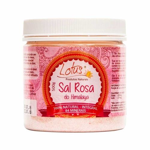 Sal Rosa do Himalaia Fino - Lótus - 500g