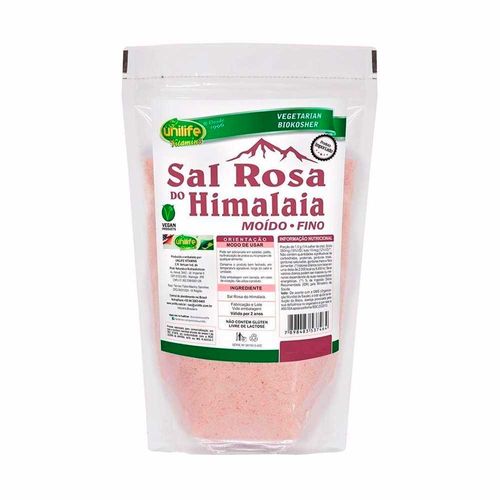 Sal Rosa do Himalaia Moído - Unilife - 1Kg