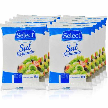 Sal Select Refinado 1kg Fd. C/ 10 Pct.
