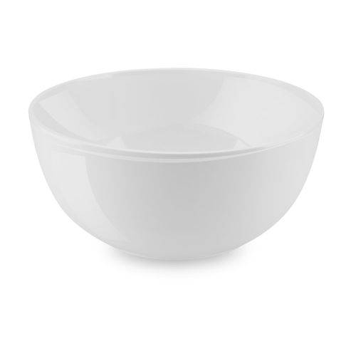 Saladeira Round Melamina Branca 5,5l 29 Cm Ø X 13,5cm
