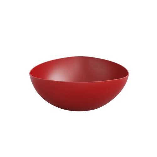 Saladeira Triangular 5,0 L Essential 31,2 X 31,2 X 11,5 Cm Vermelho Bold Coza