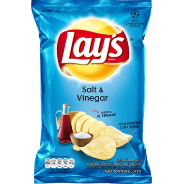 Salgadinho Lay´s Sal e Vinagre Elma Chips 86g