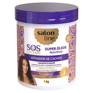 Salon Line S.O.S Cachos Super Óleos Nutritivos - Ativador de Cachos 1Kg