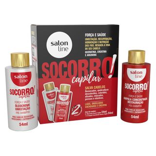 Salon Line Socorro Capilar Kit - Óleo Creme + Ampola Kit