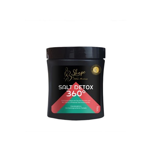 Salt Detox 360° - Esfoliante Detox em Gel de Silicone com Mix Salino e Pimentas Dermodrenantes 500g