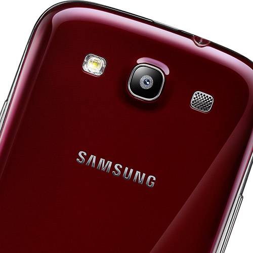 Samsung Galaxy S III I9300 Garnet Red 16GB Android 4.0 - Câmera 8MP 3G Wi-Fi GPS