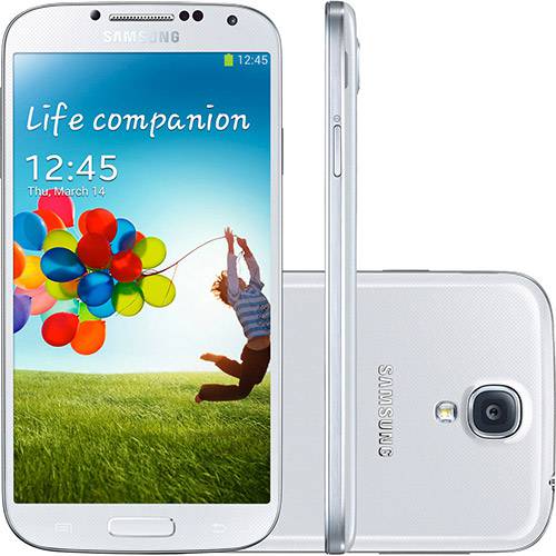Samsung Galaxy S4 Smartphone Desbloqueado Branco Android 4.2 3G/WiFi Câmera de 13MP Tela 5" Full HD e Memória de 16GB
