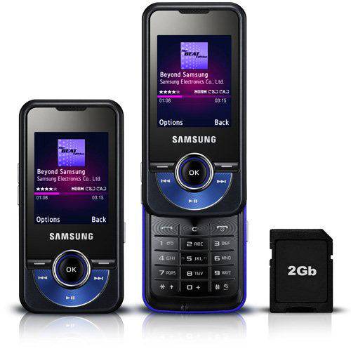 Samsung M2710 Beat Twist Azul - Gsm C/ Câmera 2.0mp C/ Zoom 4x, Filmadora, Mp3 Player, Rádio Fm, Bl