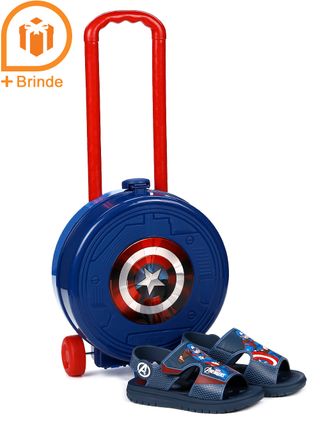 Sandália Avengers Infantil para Menino - Azul