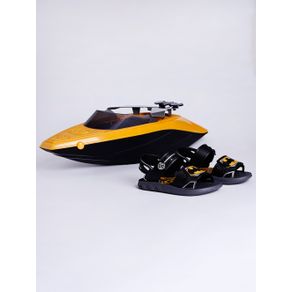 Sandália Batman Boat Infantil para Menino - Cinza/preto/amarelo 26/27