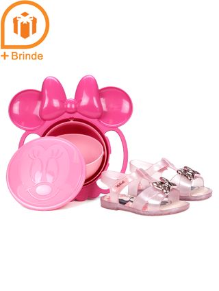 Sandália Disney Infantil para Bebê Menina - Rosa