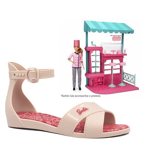Sandália Infantil Barbie Confeitaria 21921 | Betisa