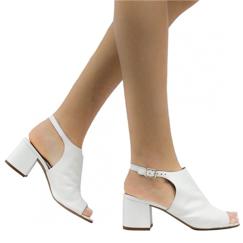 Sandália Zariff Shoes Fivela Branco