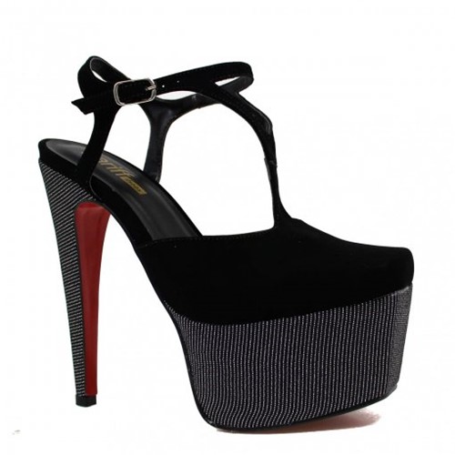 Sandália Zariff Shoes Meia Pata Nobuck Brilho 1050002 | Betisa